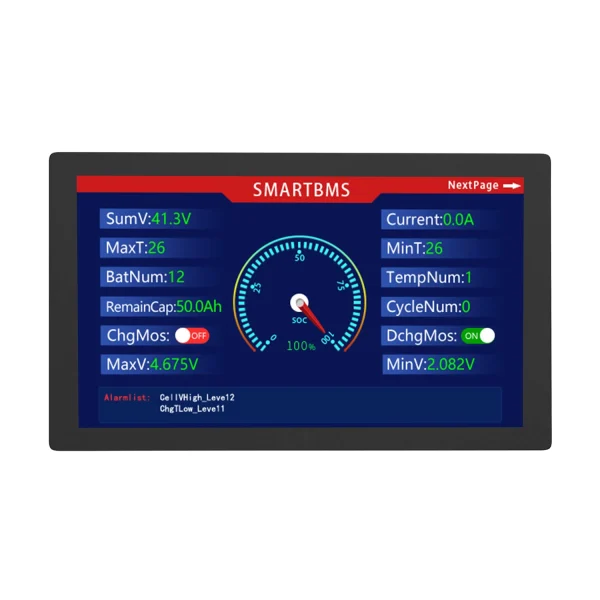 100 Balance BMS için 4.3 inç Dokunmatik Ekran