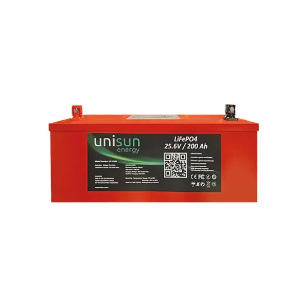 Unisun Energy 12.8 V 200Ah LIFEPO4 Lityum Akü